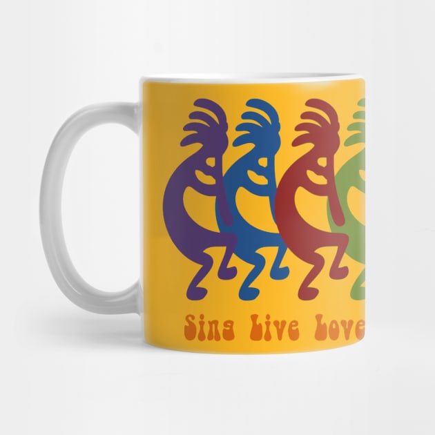 Sing, Live, Love, Dance Tribal Kokopelli by taiche